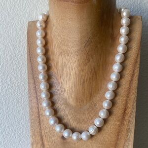 925 Sterling Silver White River Pearl Necklace